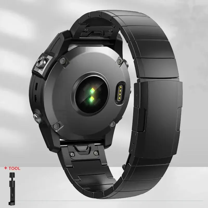 Stalen Horlogeband met Snelsluiting voor Smartwatch 22mm 26mm Verstelbaar Metalen Polsband Universeel | Sansoti
