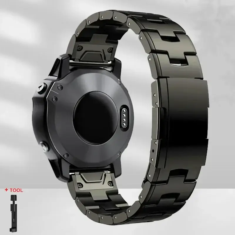Stalen Horlogeband met Snelsluiting voor Smartwatch 22mm 26mm Verstelbaar Metalen Polsband Universeel | Sansoti