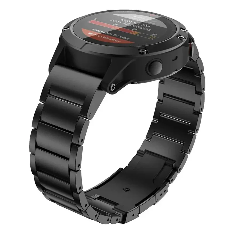 Stalen Horlogeband met Snelsluiting voor Smartwatch 22mm 26mm Verstelbaar Metalen Polsband Universeel | Sansoti