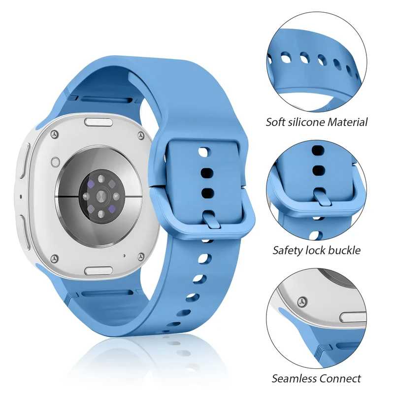Siliconen Smartwatch Bandje Verstelbaar Comfortabel Polsband voor Dagelijks Gebruik Sport Werk Fitness | Sansoti