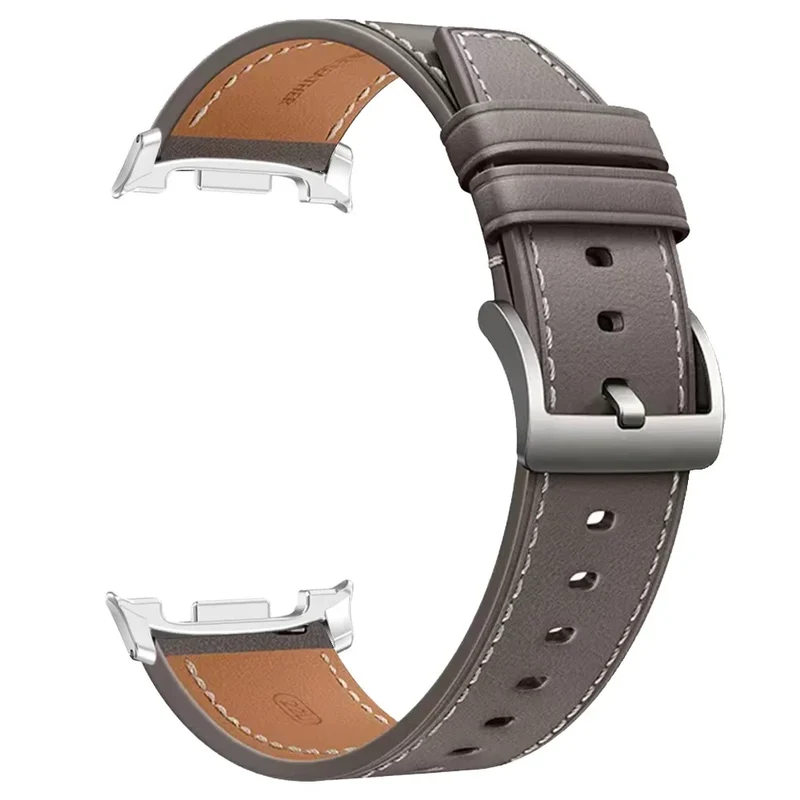 Lederen Smartwatch Bandje met Gepolijste Sluiting voor 40-46mm Horloges - Stijlvol Polsaccessoire Horloge | Sansoti