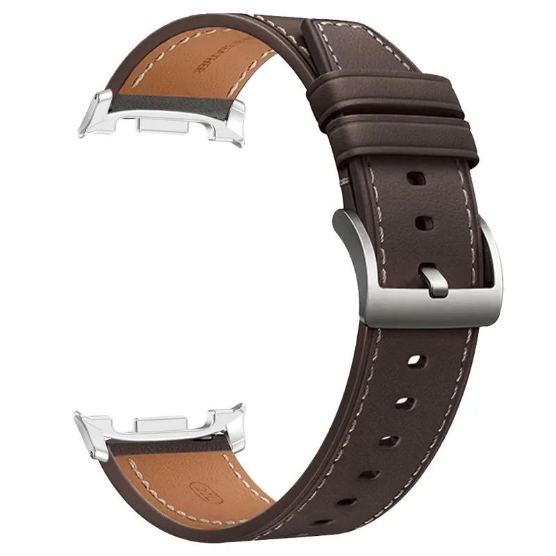 Lederen Smartwatch Bandje met Gepolijste Sluiting voor 40-46mm Horloges - Stijlvol Polsaccessoire Horloge | Sansoti