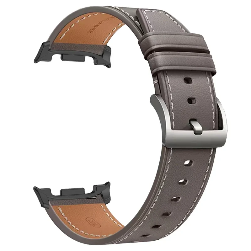 Lederen Smartwatch Bandje met Gepolijste Sluiting voor 40-46mm Horloges - Stijlvol Polsaccessoire Horloge | Sansoti