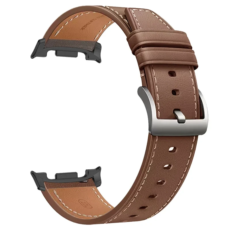Lederen Smartwatch Bandje met Gepolijste Sluiting voor 40-46mm Horloges - Stijlvol Polsaccessoire Horloge | Sansoti