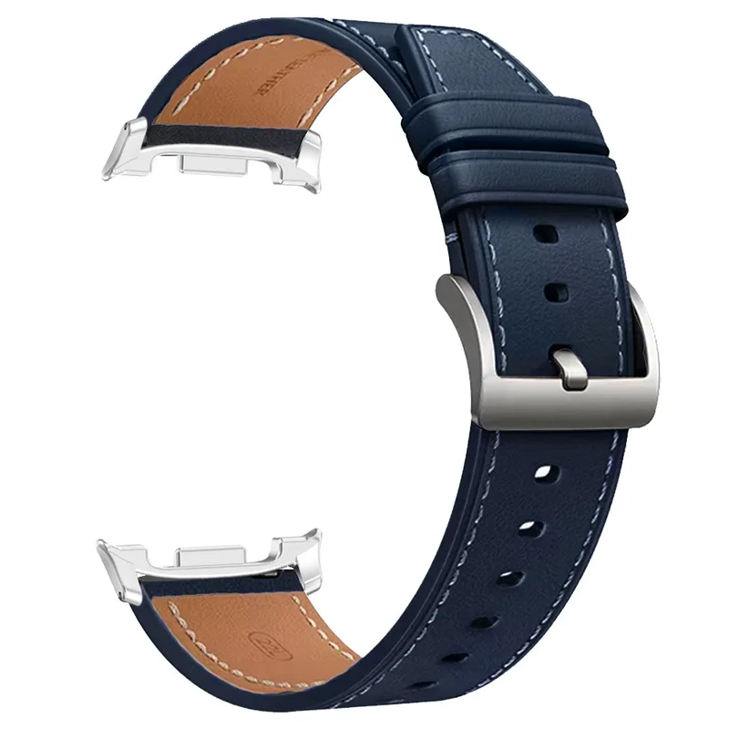 Lederen Smartwatch Bandje met Gepolijste Sluiting voor 40-46mm Horloges - Stijlvol Polsaccessoire Horloge | Sansoti