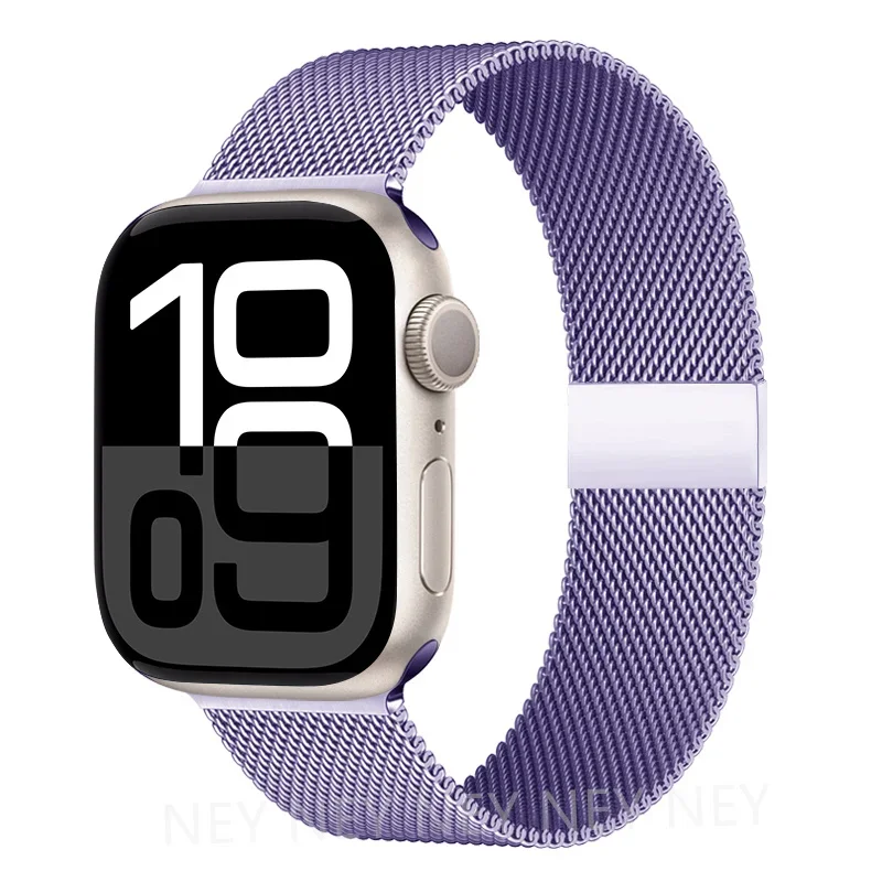 Milanese Mesh Horlogeband Roestvrij Staal Verstelbaar Magnetisch Slot Smartwatch 38-49mm Polsband Accessoire | Sansoti