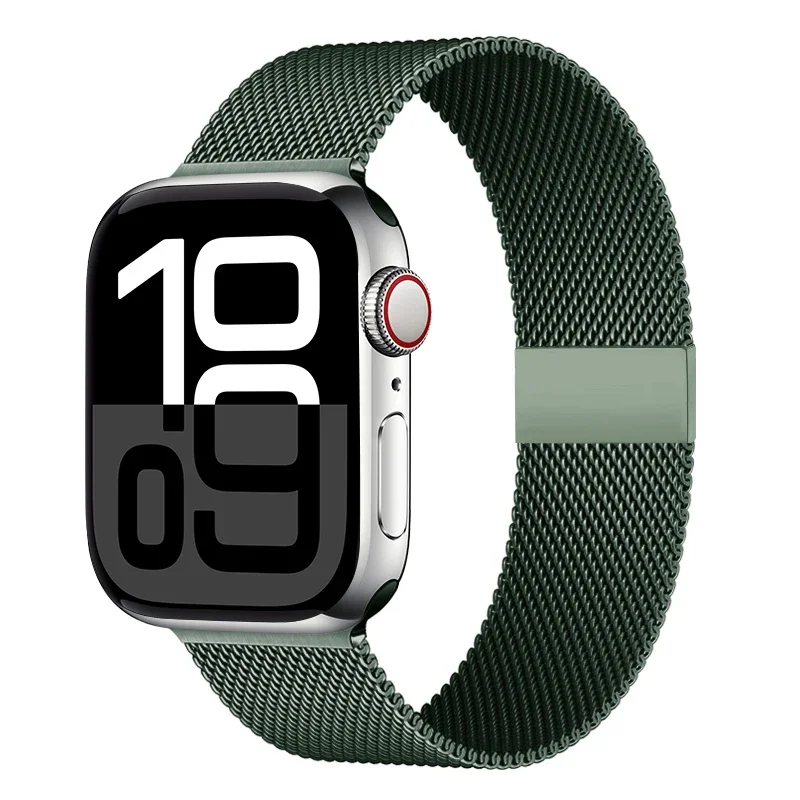 Milanese Mesh Horlogeband Roestvrij Staal Verstelbaar Magnetisch Slot Smartwatch 38-49mm Polsband Accessoire | Sansoti