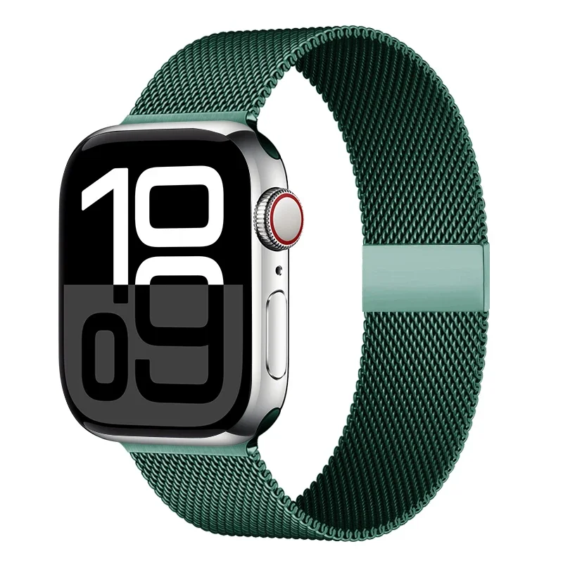 Milanese Mesh Horlogeband Roestvrij Staal Verstelbaar Magnetisch Slot Smartwatch 38-49mm Polsband Accessoire | Sansoti