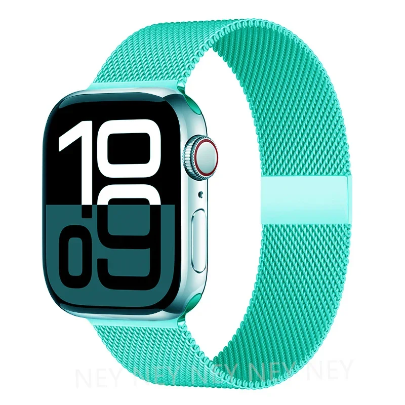 Milanese Mesh Horlogeband Roestvrij Staal Verstelbaar Magnetisch Slot Smartwatch 38-49mm Polsband Accessoire | Sansoti