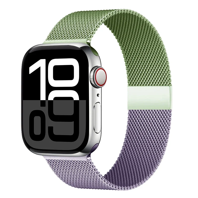 Milanese Mesh Horlogeband Roestvrij Staal Verstelbaar Magnetisch Slot Smartwatch 38-49mm Polsband Accessoire | Sansoti