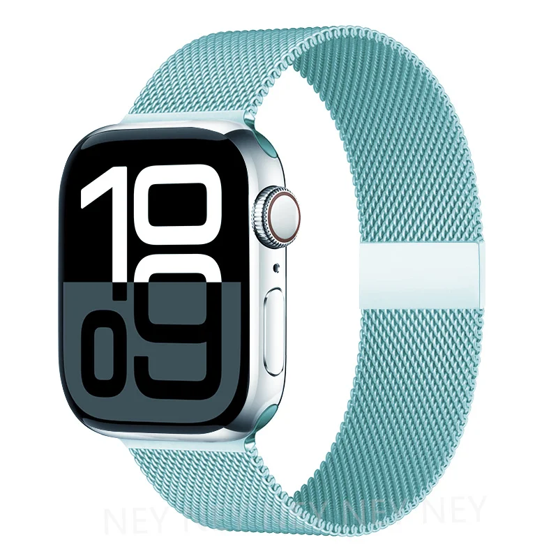 Milanese Mesh Horlogeband Roestvrij Staal Verstelbaar Magnetisch Slot Smartwatch 38-49mm Polsband Accessoire | Sansoti