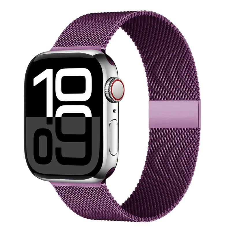 Milanese Mesh Horlogeband Roestvrij Staal Verstelbaar Magnetisch Slot Smartwatch 38-49mm Polsband Accessoire | Sansoti