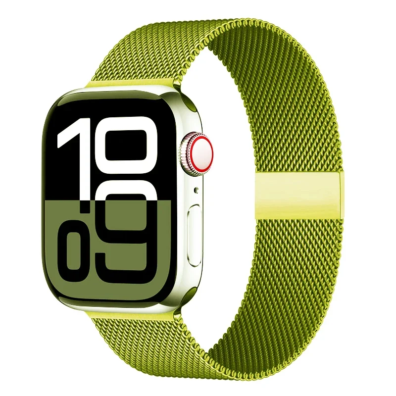 Milanese Mesh Horlogeband Roestvrij Staal Verstelbaar Magnetisch Slot Smartwatch 38-49mm Polsband Accessoire | Sansoti