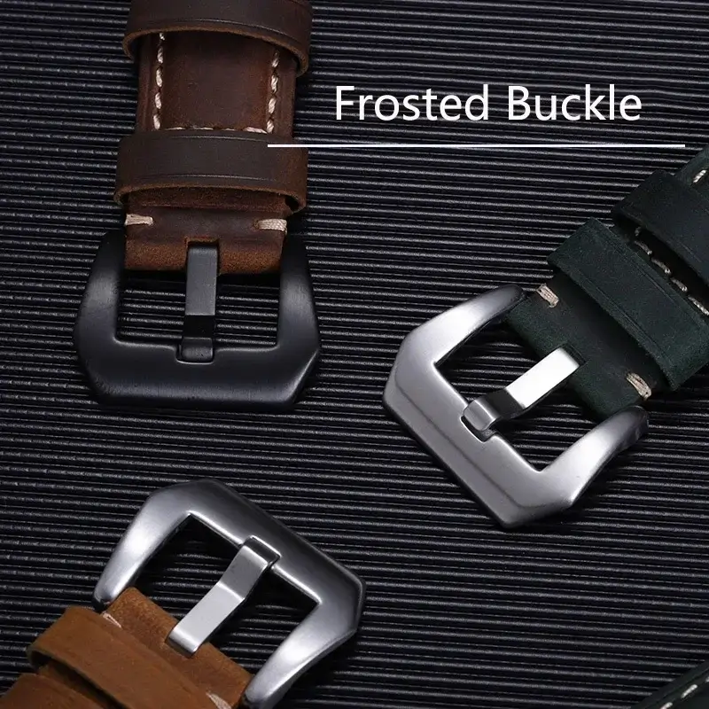 Lederen Smartwatch Bandje 22mm 26mm Verwisselbaar Polsband Snelsluiting Bruin Zwart voor Sporthorloge | Sansoti
