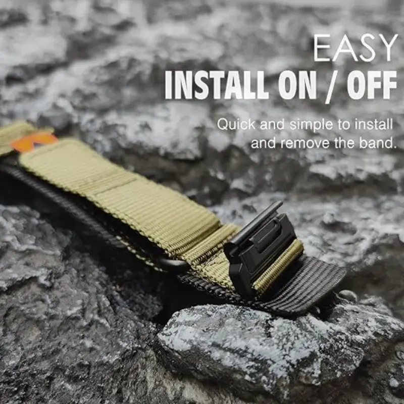 Nylon Horlogeband met Snelsluiting 22mm 26mm Smartwatch Polsband Sportief Comfortabel Verstelbaar Ademend | Sansoti
