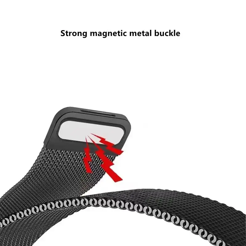 Magnetische Smartwatch Band Roestvrij Staal met Snelsluiting Verstelbaar Universeel voor Dagelijks Comfort | Sansoti