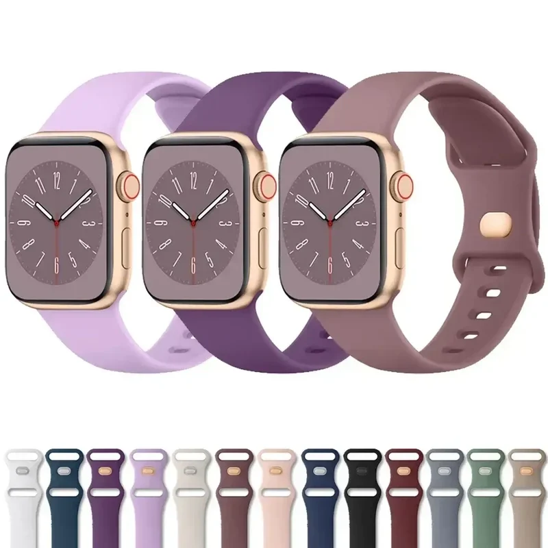 Siliconen Smartwatch Bandje – Ademend Flexibel Horlogeband Verstelbaar Comfortabel – Voor Alle Pols Maten | Sansoti