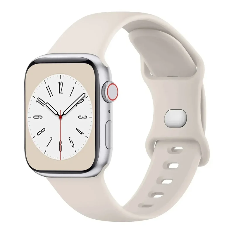 Siliconen Smartwatch Bandje – Ademend Flexibel Horlogeband Verstelbaar Comfortabel – Voor Alle Pols Maten | Sansoti