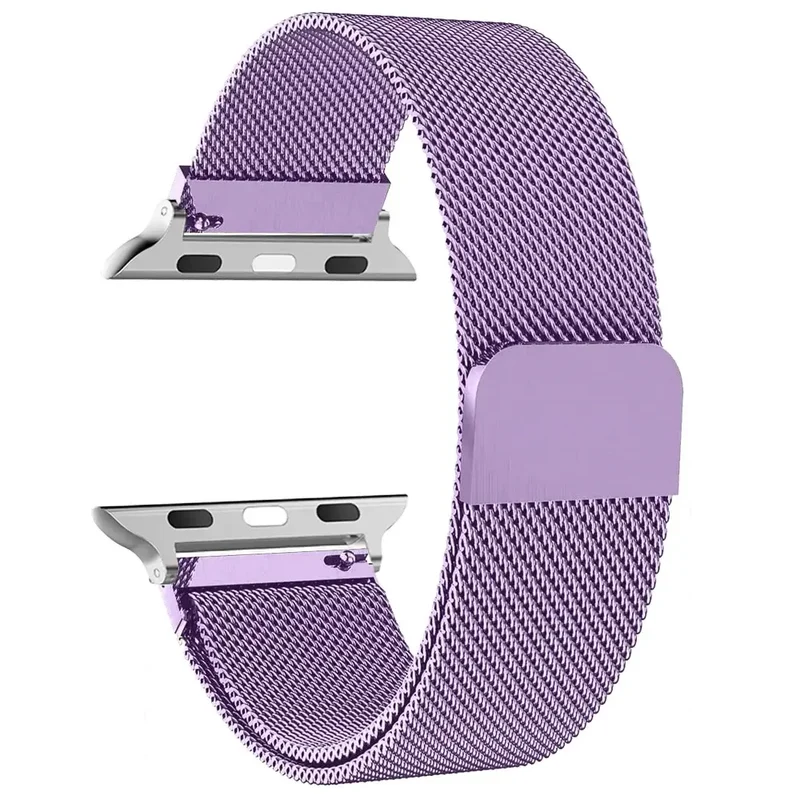 Magnetische Horlogeband Roestvrij Staal Mesh Verstelbaar Polsbandje Smartwatch Accessoire 38-49mm Universeel | Sansoti