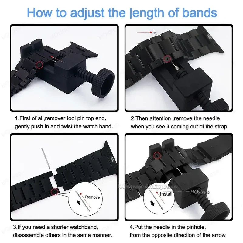 Smartwatch Armband Roestvrij Staal Verstelbaar 20-26mm Metalen Polsband Zilver Zwart Elegante Bandje | Sansoti