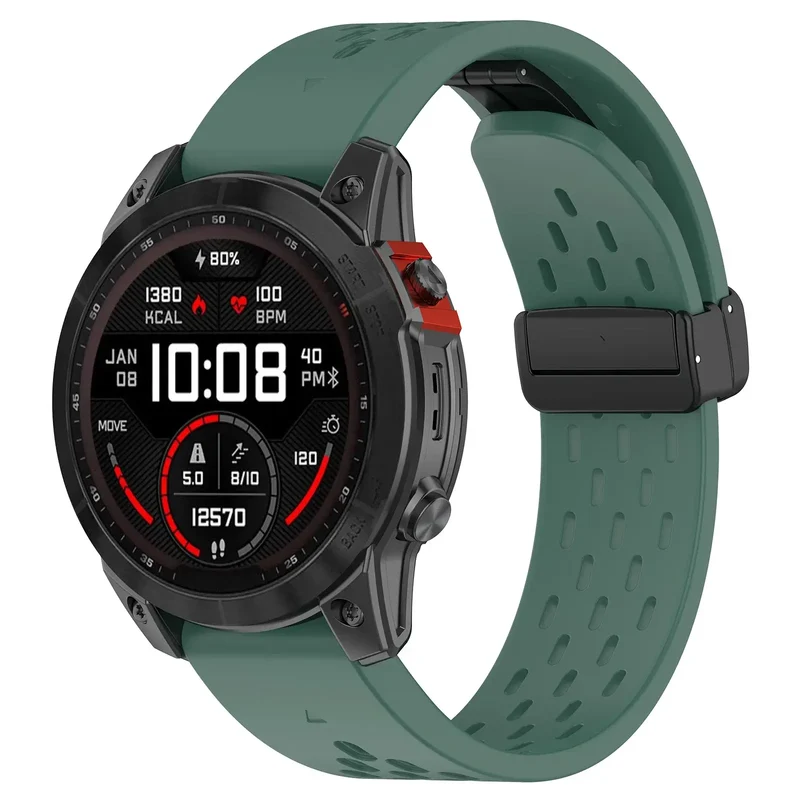 Siliconen Smartwatchband Ademend QuickFit Sport Polsband Vervanging 20mm 22mm 26mm Horloge Accessoire | Sansoti