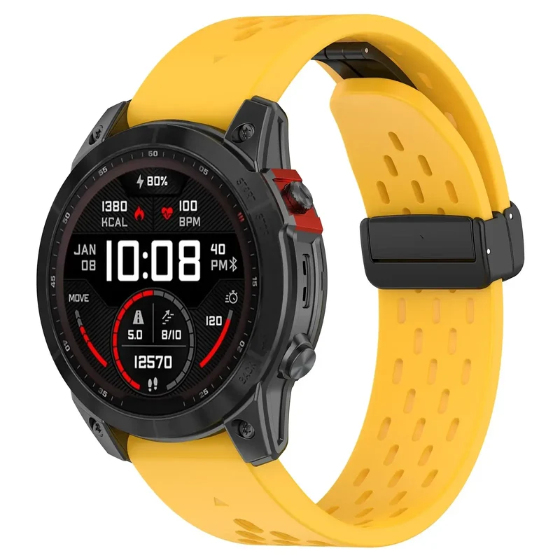 Siliconen Smartwatchband Ademend QuickFit Sport Polsband Vervanging 20mm 22mm 26mm Horloge Accessoire | Sansoti