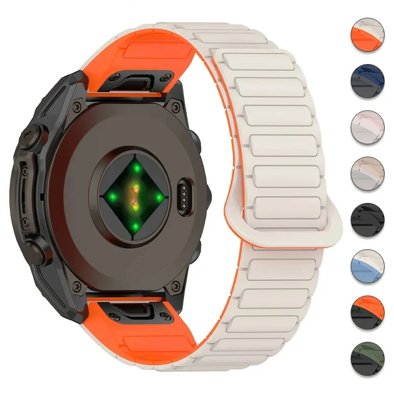 Magnetische Siliconen Smartwatch Band 20mm 22mm 26mm Verstelbaar Sportarmband Waterdicht Comfortabel Horloge | Sansoti