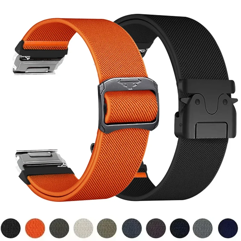 Nylon Smartwatch Bandje 22-26mm Militair Design Verstelbaar Unisex Polsband Sportief Universeel Compatibel | Sansoti