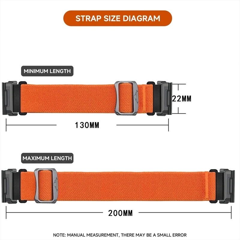 Nylon Smartwatch Bandje 22-26mm Militair Design Verstelbaar Unisex Polsband Sportief Universeel Compatibel | Sansoti