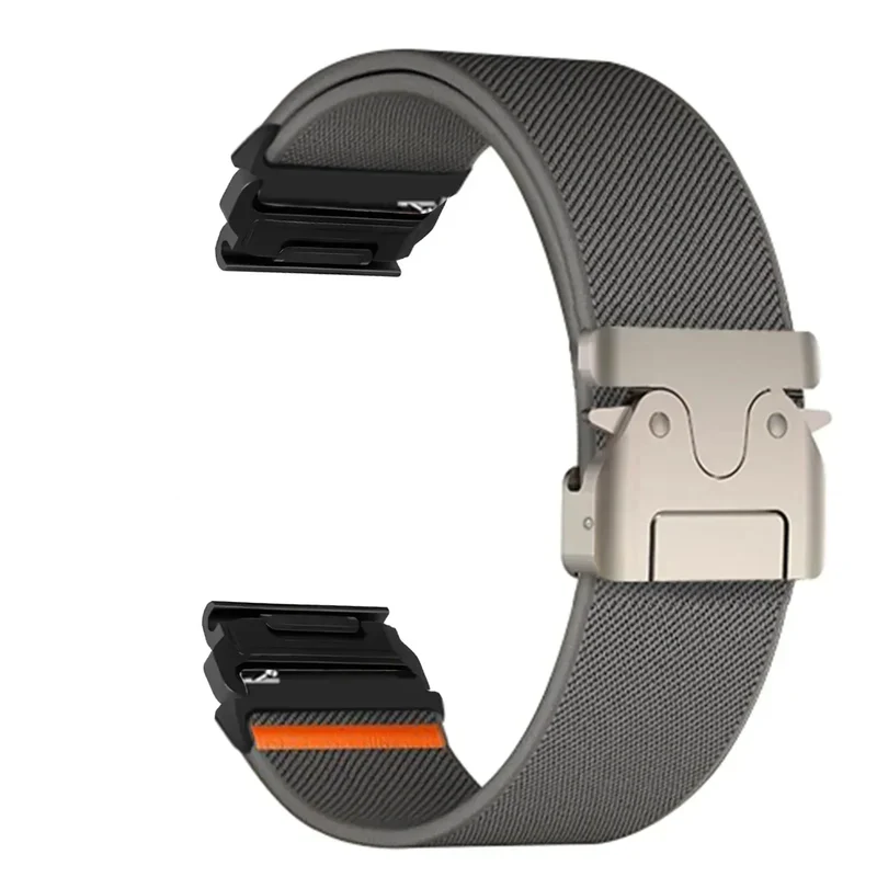 Nylon Smartwatch Bandje 22-26mm Militair Design Verstelbaar Unisex Polsband Sportief Universeel Compatibel | Sansoti