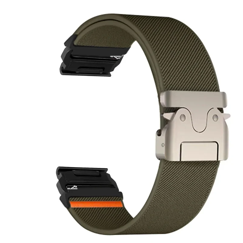 Nylon Smartwatch Bandje 22-26mm Militair Design Verstelbaar Unisex Polsband Sportief Universeel Compatibel | Sansoti
