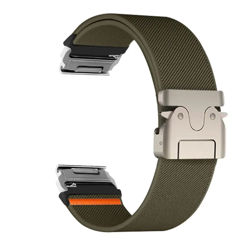 Nylon Smartwatch Bandje 22-26mm Militair Design Verstelbaar Unisex Polsband Sportief Universeel Compatibel | Sansoti