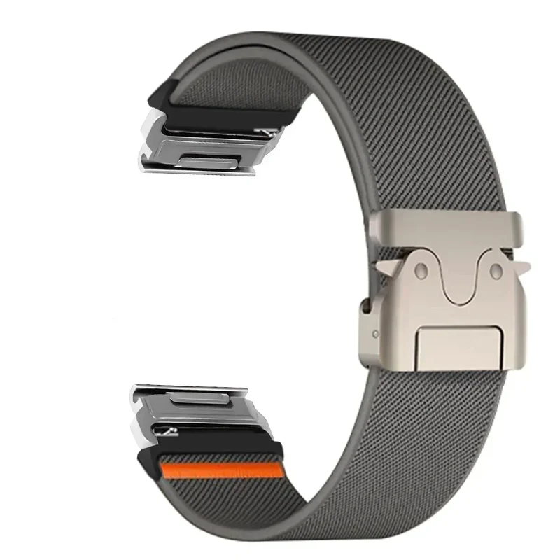 Nylon Smartwatch Bandje 22-26mm Militair Design Verstelbaar Unisex Polsband Sportief Universeel Compatibel | Sansoti