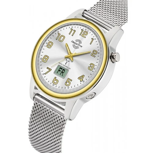 Master Time Lady Line MTLA-101003-42M Damen Armbanduhr Bicolor • Funksteuerung • Milanaise-Armband