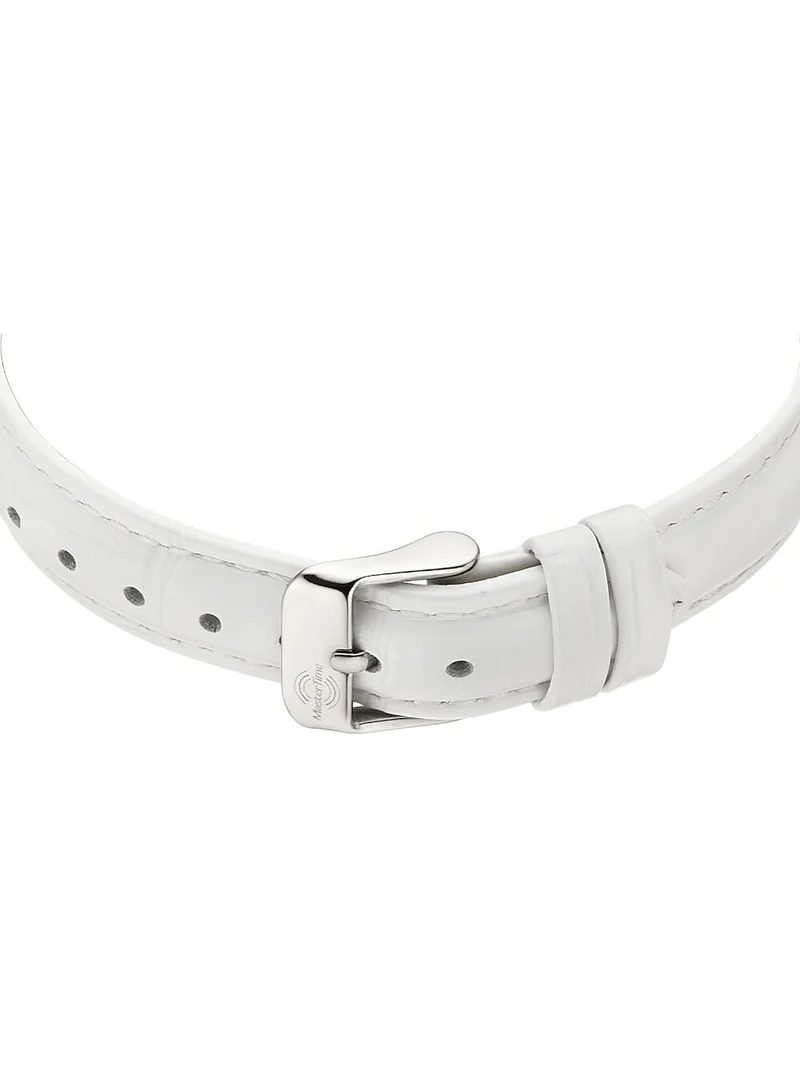 Master Time Lady Line MTLA-101000-32L Damenuhr Weiß • Funk-Quarzwerk • Mineralglas