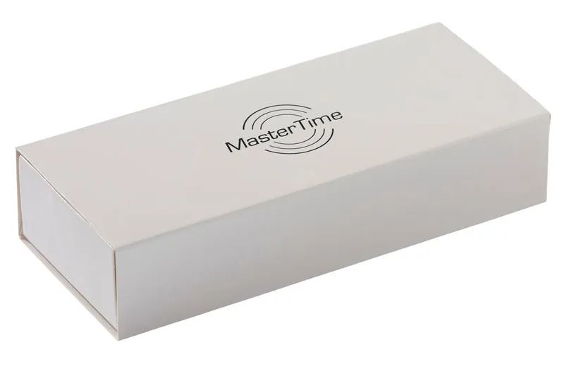 Master Time Advanced MTGS-10558-12M Herrenuhr Silber • Funkuhr mit Datumsanzeige • Mineralglas