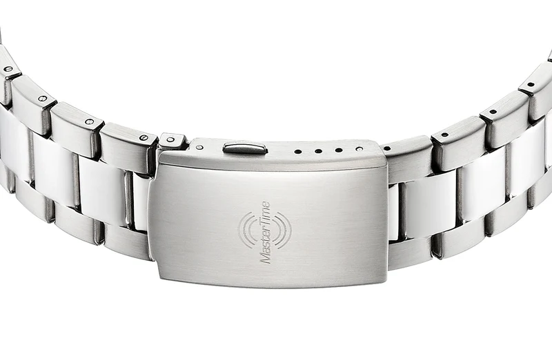 Master Time Super Power MTGA-10944-81M Herren Armbanduhr Grün • Funkuhrwerk • Analog-Digital-Anzeige