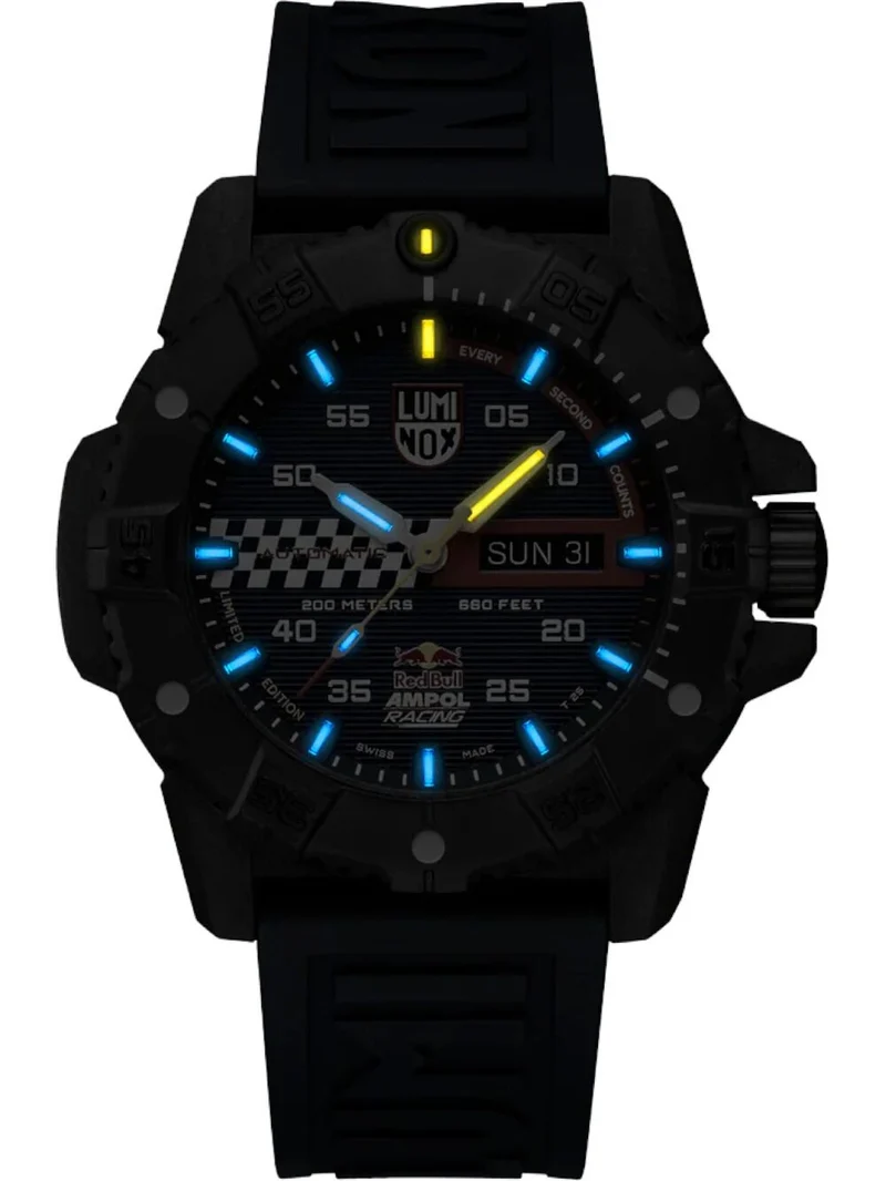 Luminox Master Carbon SEAL XS.3863.ARB Herrenuhr Schwarz-Rot • Schweizer Automatikwerk • Limited Edition 100 Stück