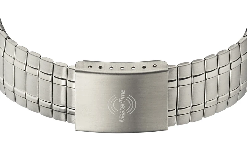Master Time Basic MTGA-10308-22M Herren Armbanduhr Silber • Funkuhrwerk DCF77 • Mineralglas