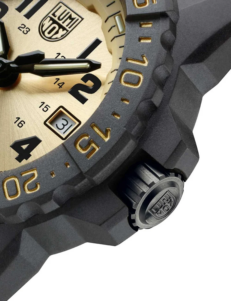 Luminox Navy SEAL Gold XS.3505.GP.1 Herren Armbanduhr • Limitierte Edition • CARBONOX-Gehäuse