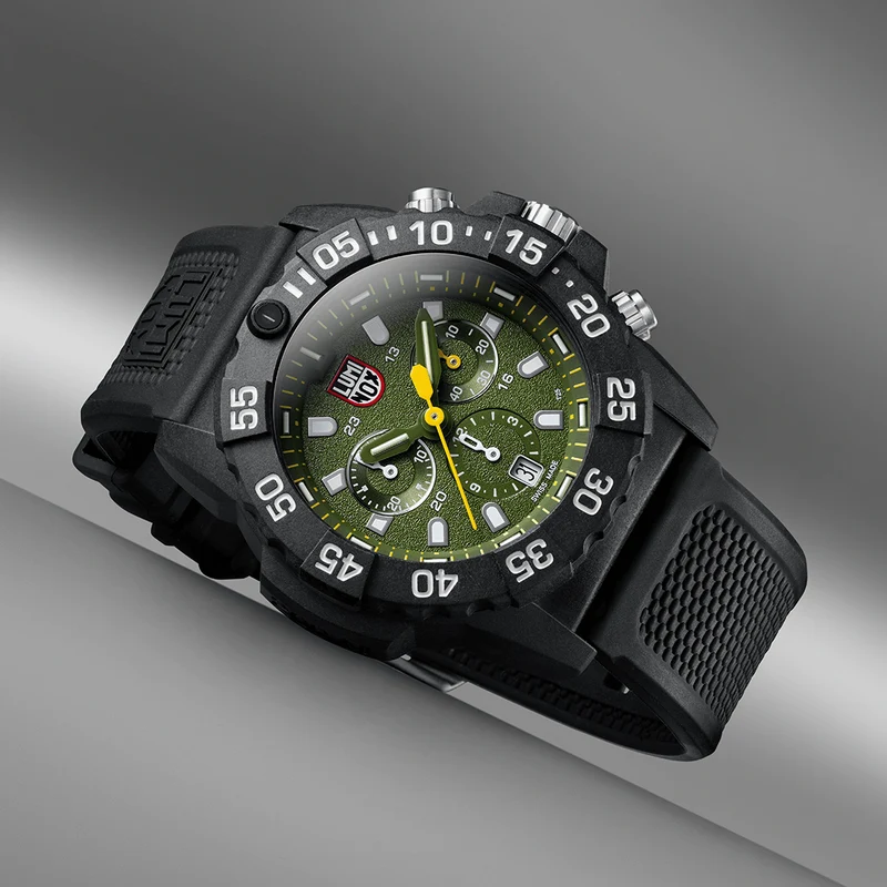 Luminox Navy SEAL XS.3597 Herren Armbanduhr Grün • Chronograph • 20 ATM Taucheruhr