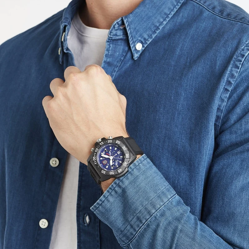 Luminox Navy SEAL Chronograph XS.3583 Herren Armbanduhr Blau • Chronograph • 20 ATM Taucheruhr