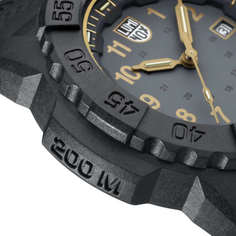 Luminox Navy SEAL XS.3508.GOLD Herren Armbanduhr Schwarz • CARBONOX™-Gehäuse • 25 Jahre Leuchttechnologie