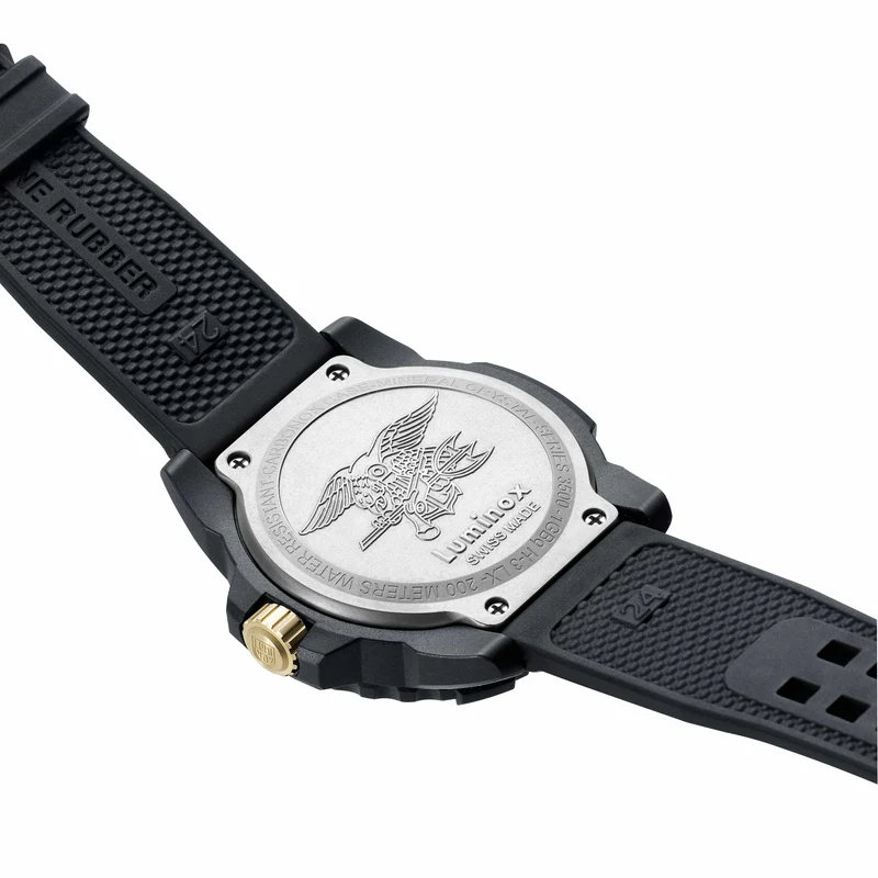 Luminox Navy SEAL XS.3508.GOLD Herren Armbanduhr Schwarz • CARBONOX™-Gehäuse • 25 Jahre Leuchttechnologie