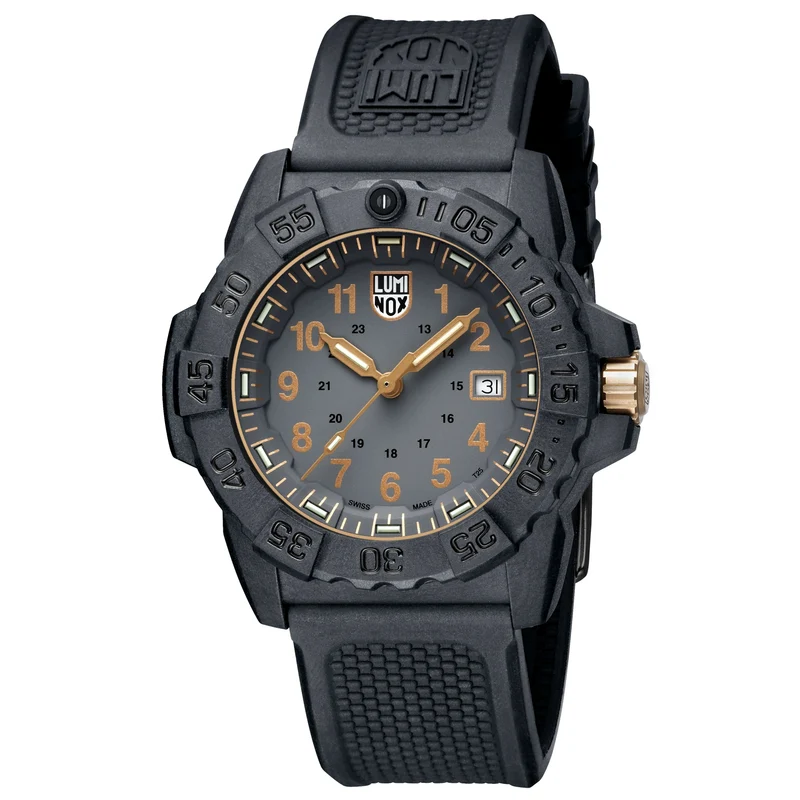 Luminox Navy SEAL XS.3508.GOLD Herren Armbanduhr Schwarz • CARBONOX™-Gehäuse • 25 Jahre Leuchttechnologie
