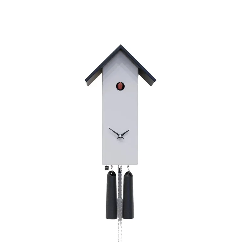 Rombach & Haas Classic SL35-9 Wanduhr Grau • Mechanisches 8-Tage-Werk • Original Schwarzwälder Kuckucksuhr