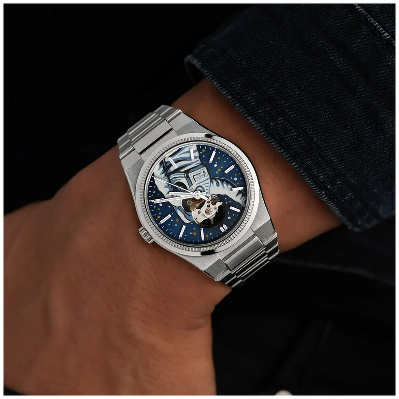 Festina x IFL Watches Astronaut F20053/2S Herren Armbanduhr • Handbemaltes Zifferblatt • Swiss Automatic
