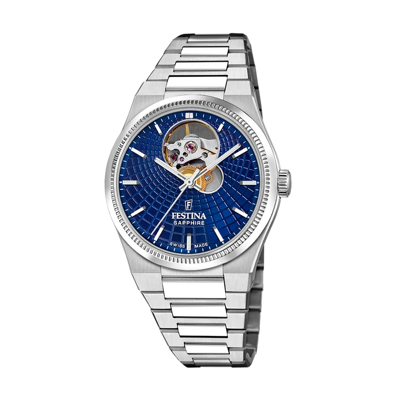 Festina Rivé F20054/5 Damen Armbanduhr Blau • Automatikwerk Swiss Made • Saphirglas