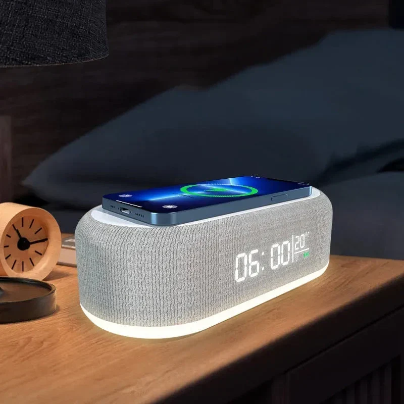 Design Wecker mit Induktionsladegerät