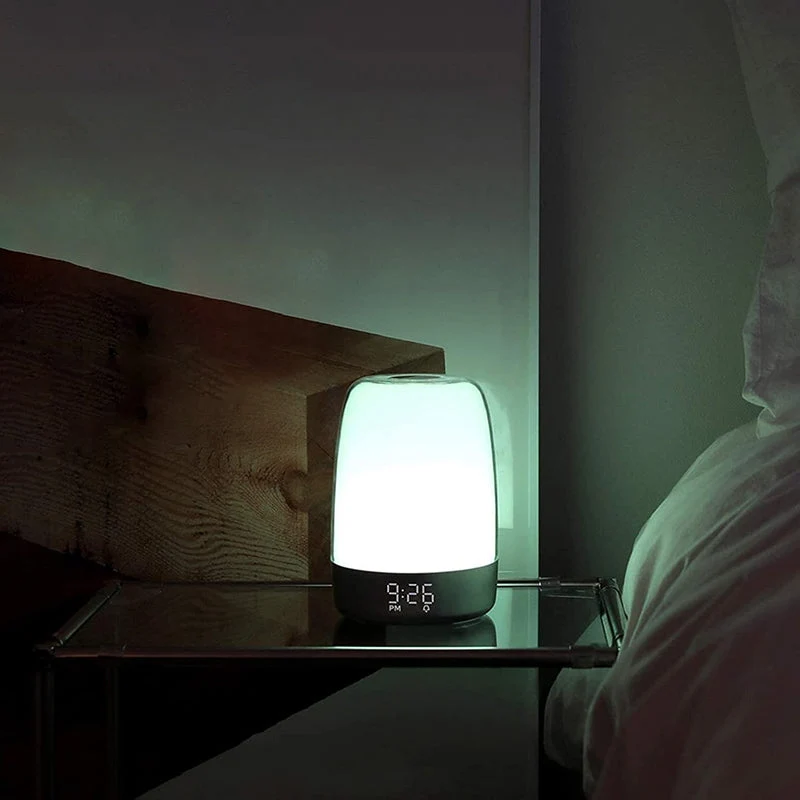 Aufwachlicht Lampe mit digitalem Wecker